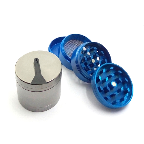 40mm 4 Layers Cylinder Smoke Grinder Zinc Alloy Metal Tobacco Grinder