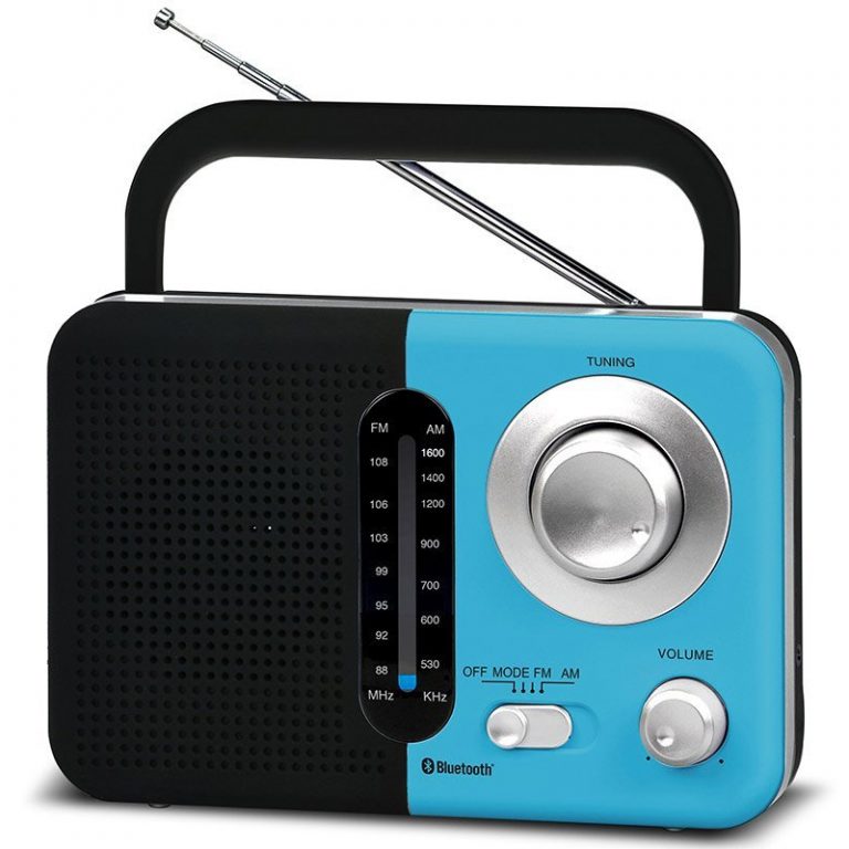 SoundZ BT USB SD AC/DC Portable Radio - Blue - Dealley