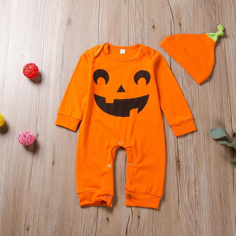 2-piece Baby Halloween Jumpsuit with Hat - Dealley